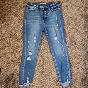KanCan Blue Skinny Distressed Jeans